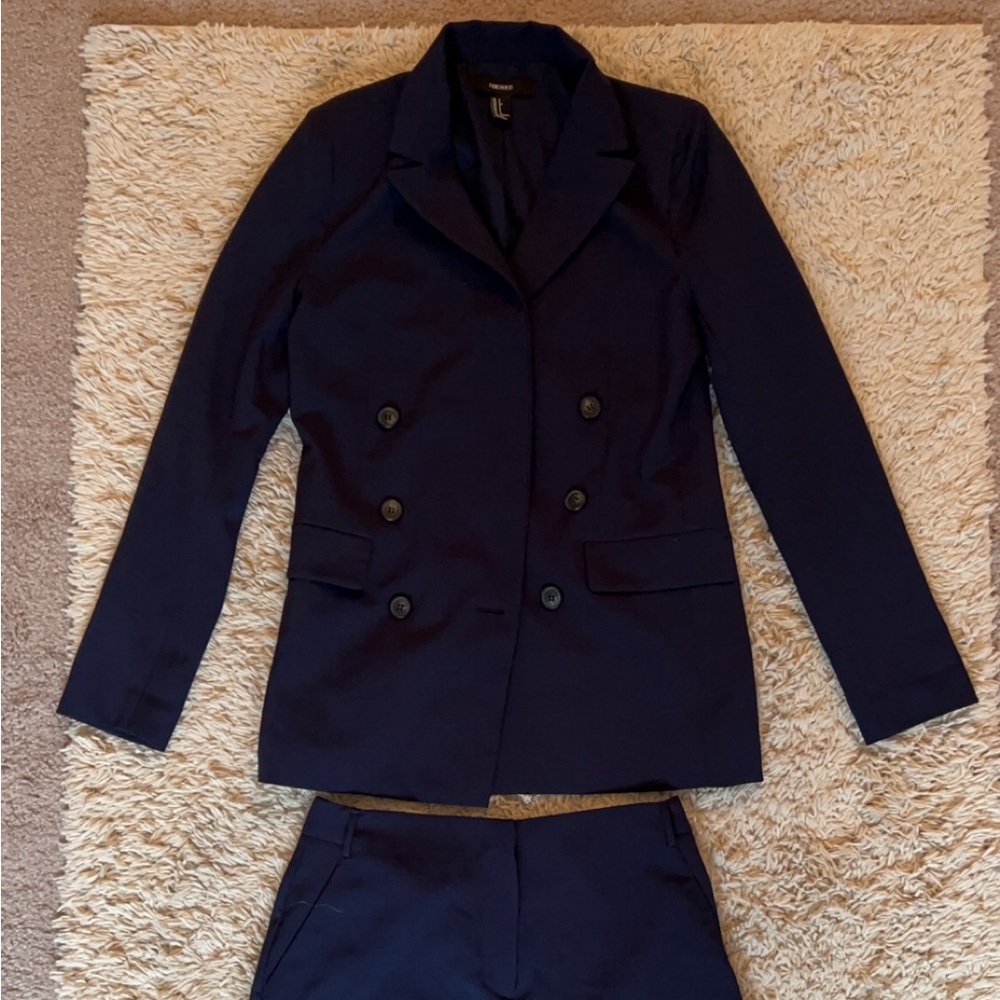 Fashion Nova Navy Suit Set